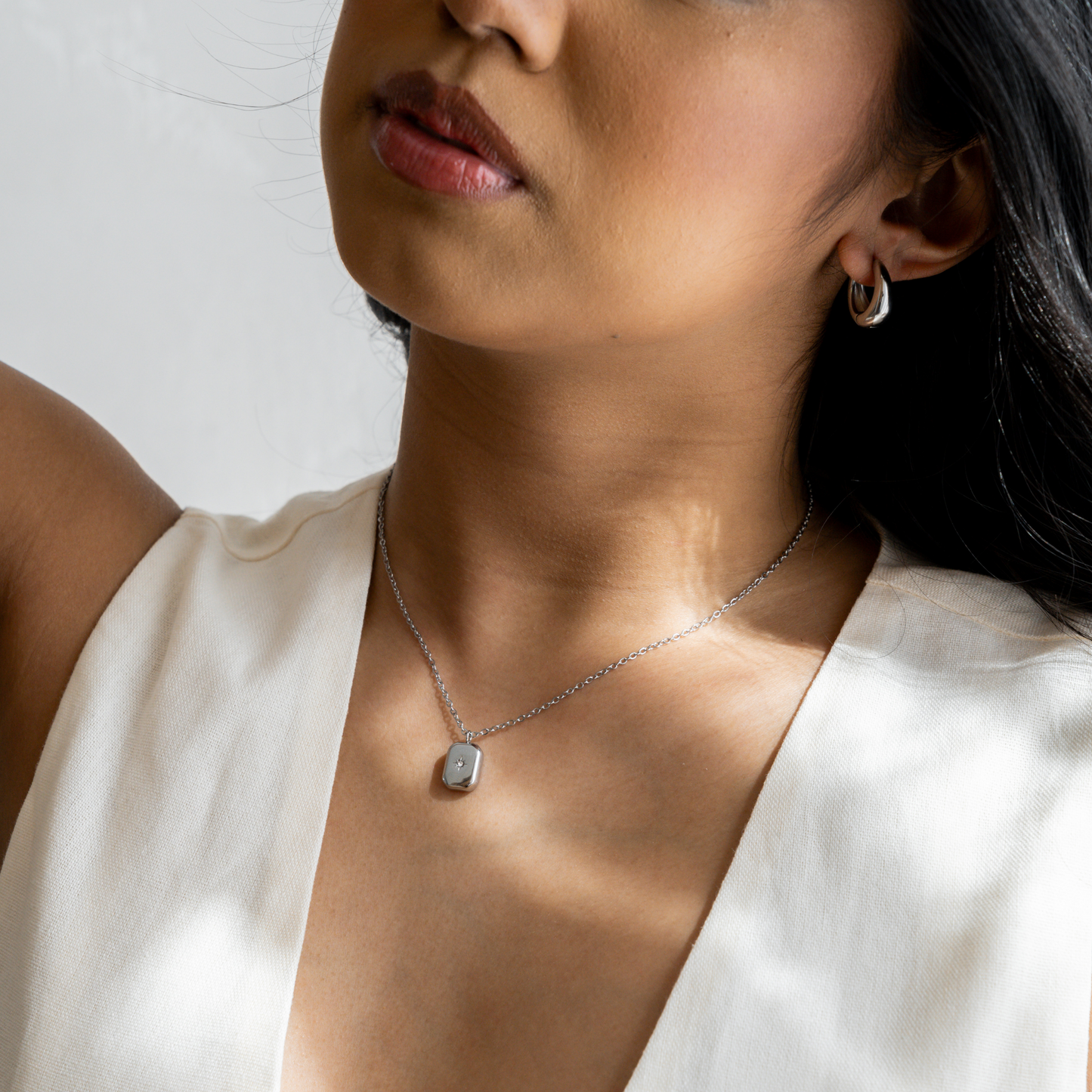 Chloe Pendant Necklace - Silver