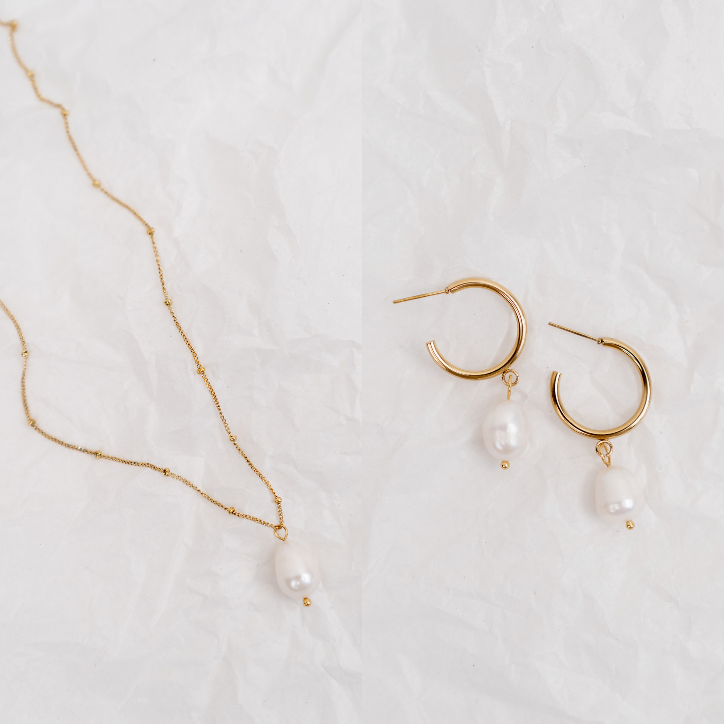 The Brighton Pearl Set - La Musa Jewellery