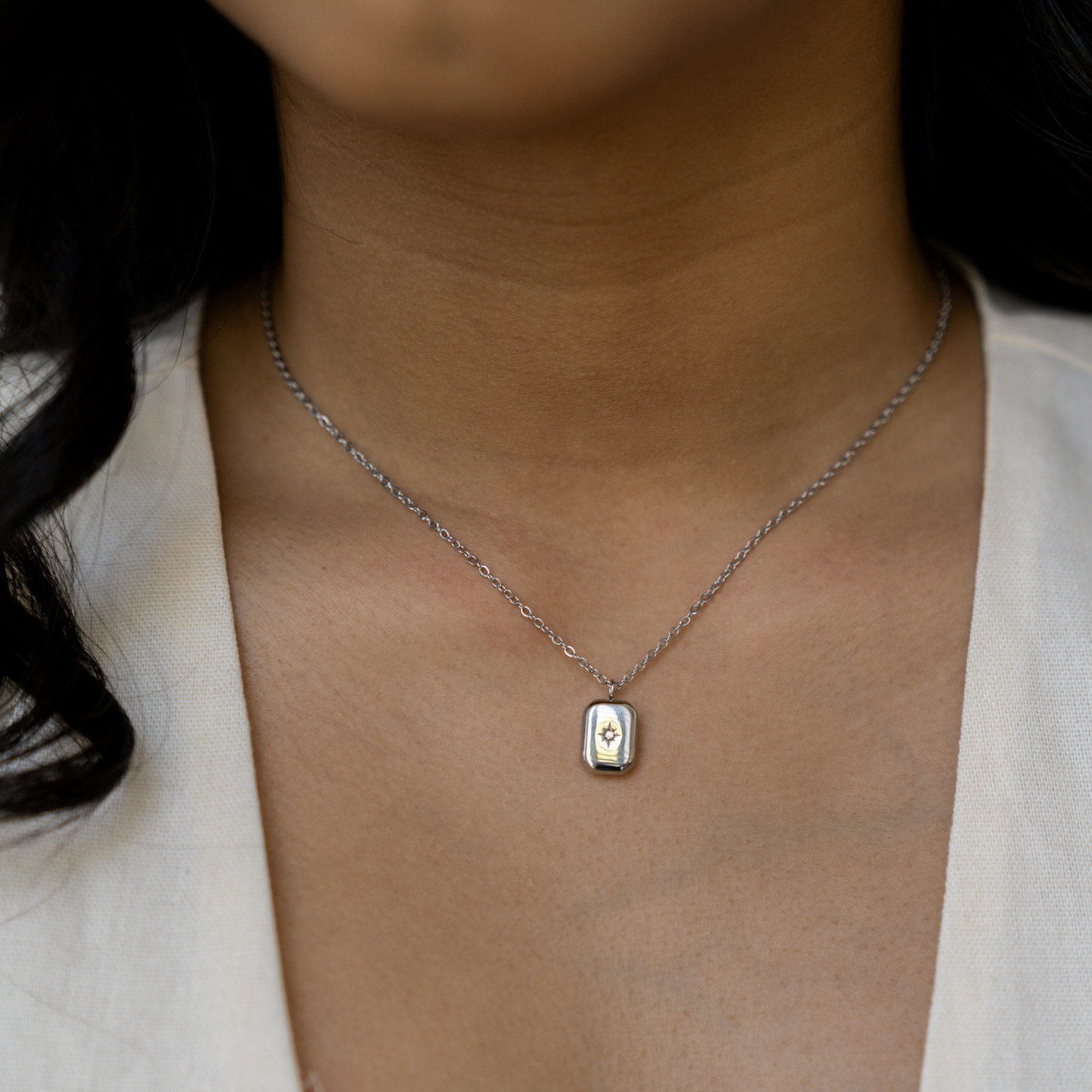 Chloe Pendant Necklace - Silver