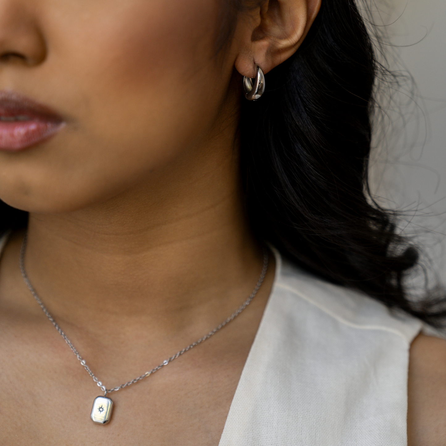 Chloe Pendant Necklace - Silver