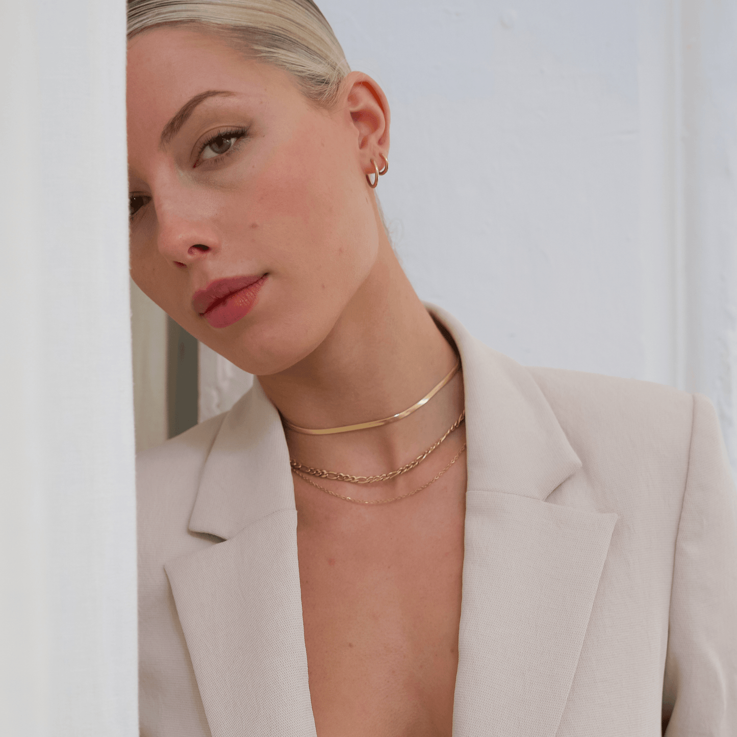 Double Chain Necklace - Gold - La Musa Jewellery