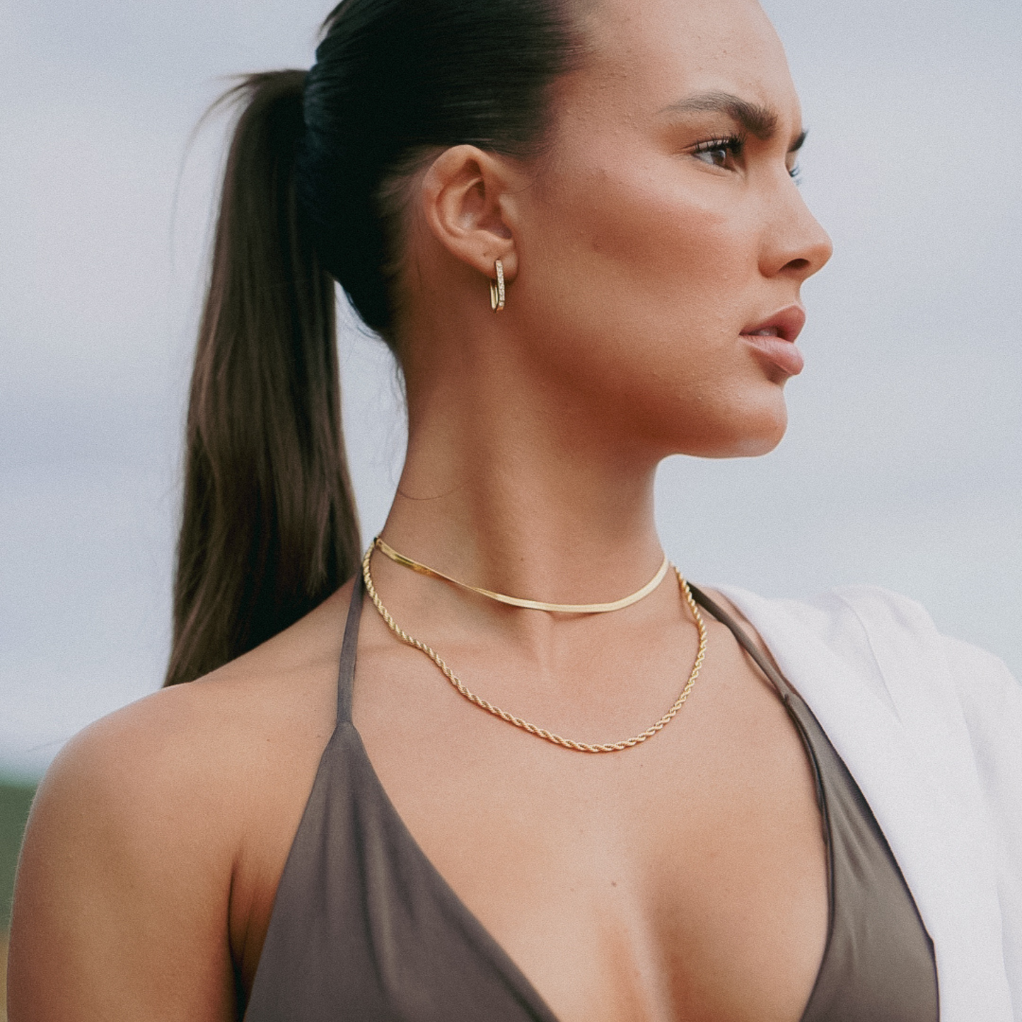 J'amie U Hoops - Large - La Musa Jewellery