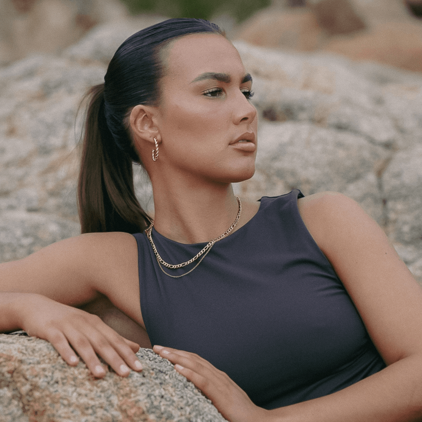 Double Chain Necklace - Gold - La Musa Jewellery