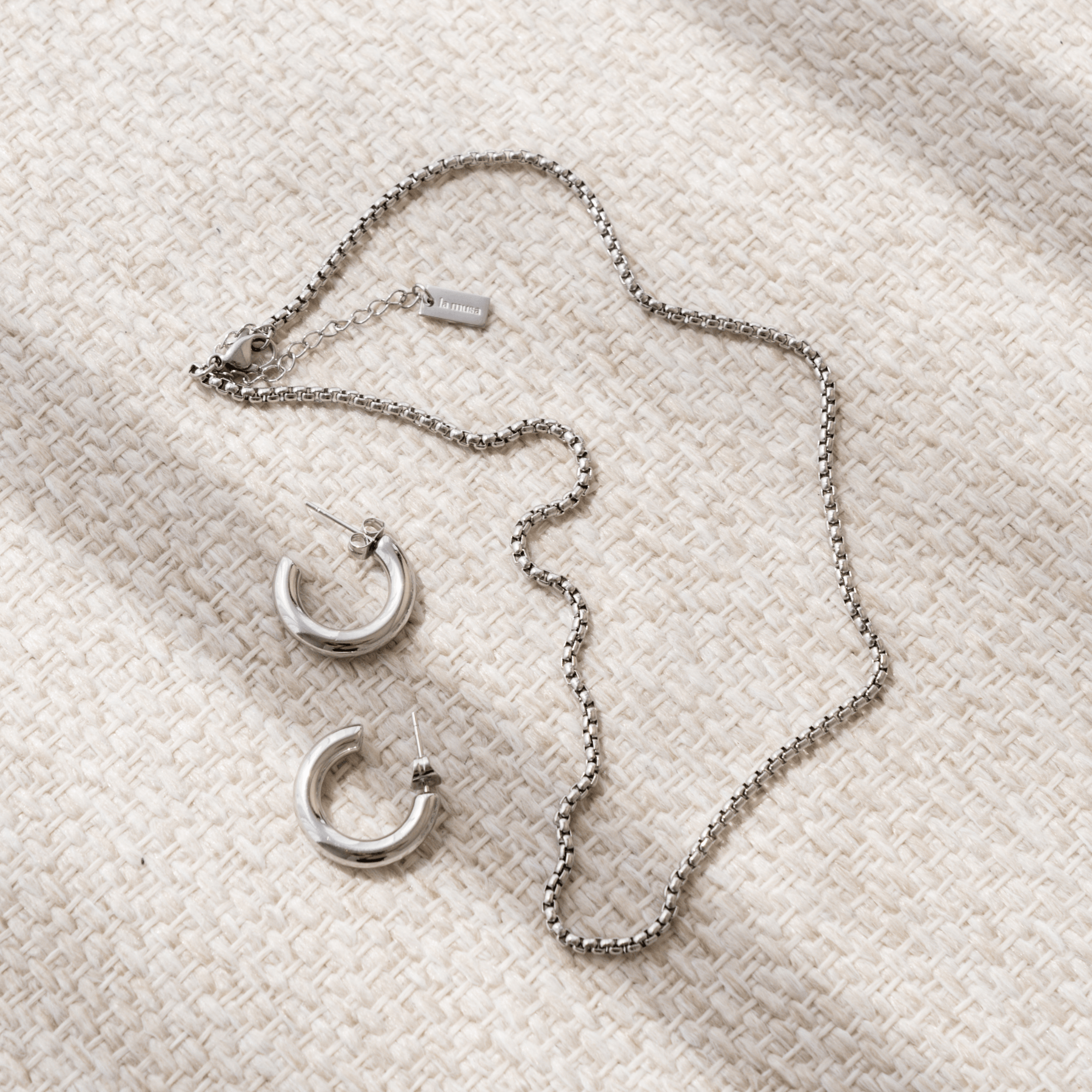 Essential Chain Necklace - Silver - mens, mens necklace, Silver, stainless steel, unisex - La Musa Jewellery