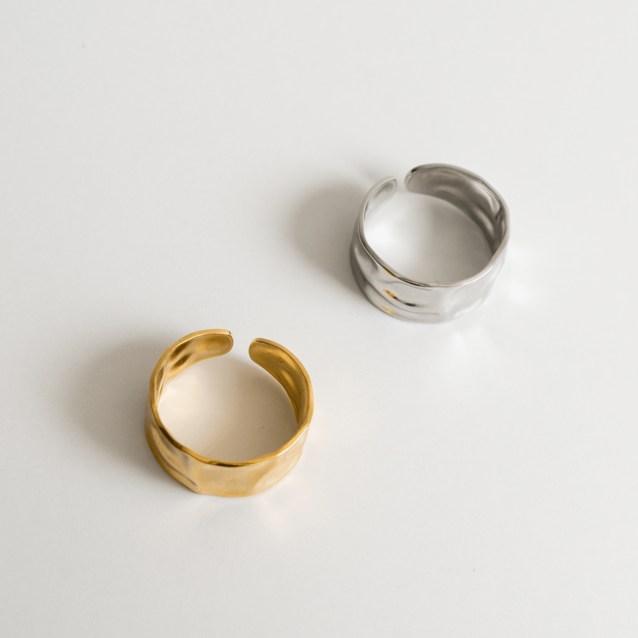 Umalas Ring - Gold - Adjustable ring, Gold, mens, one size - La Musa Jewellery
