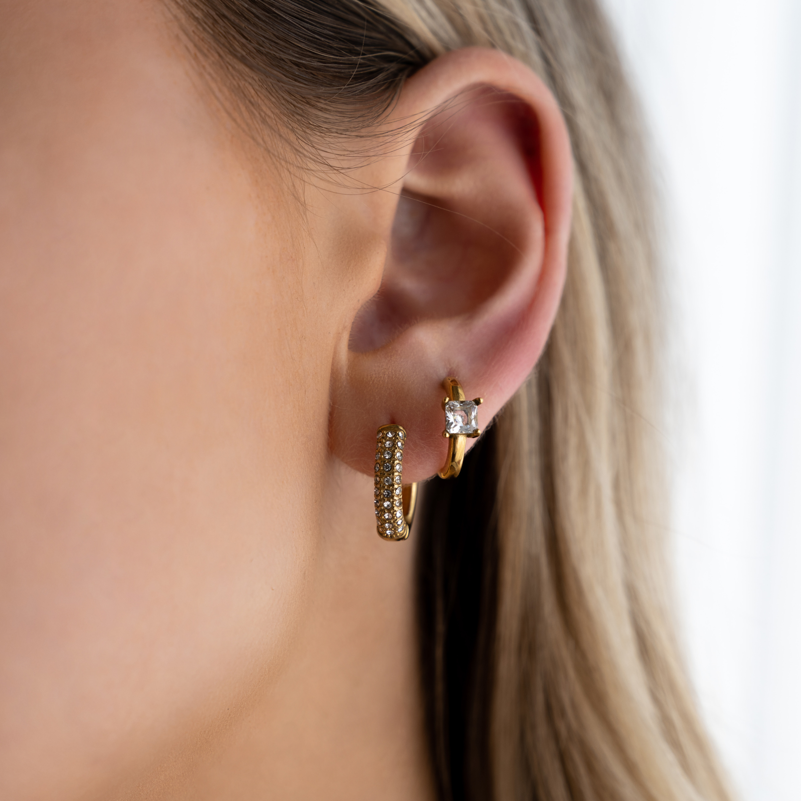 Pavé Hoops - La Musa Jewellery