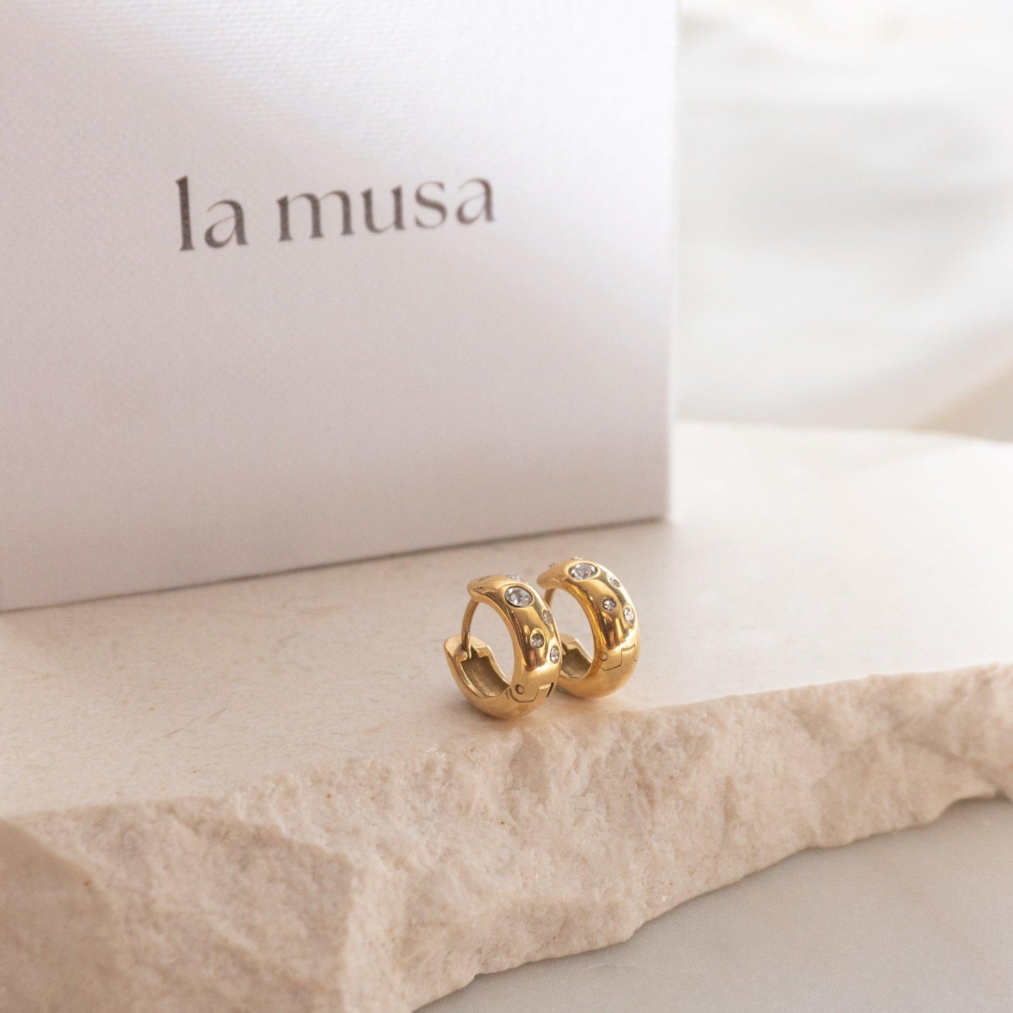Moonlight Huggies - La Musa Jewellery