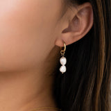 Airlie Pearl Huggie Earrings - La Musa Jewellery