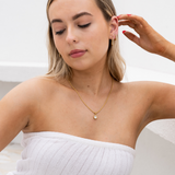 Dewdrop Gold Gemstone Necklace - La Musa Jewellery