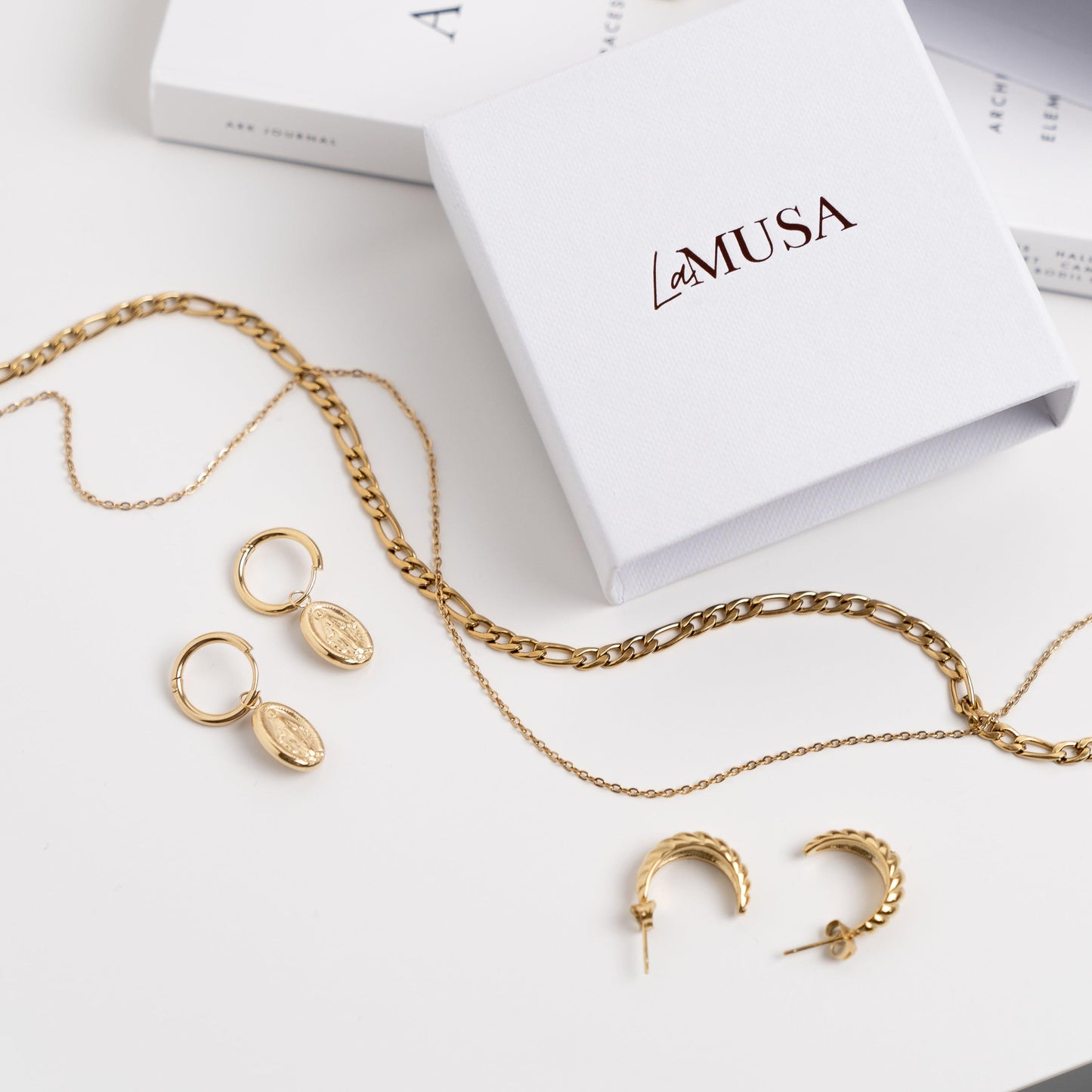 La Madonna Coin Earrings | La Musa Jewellery