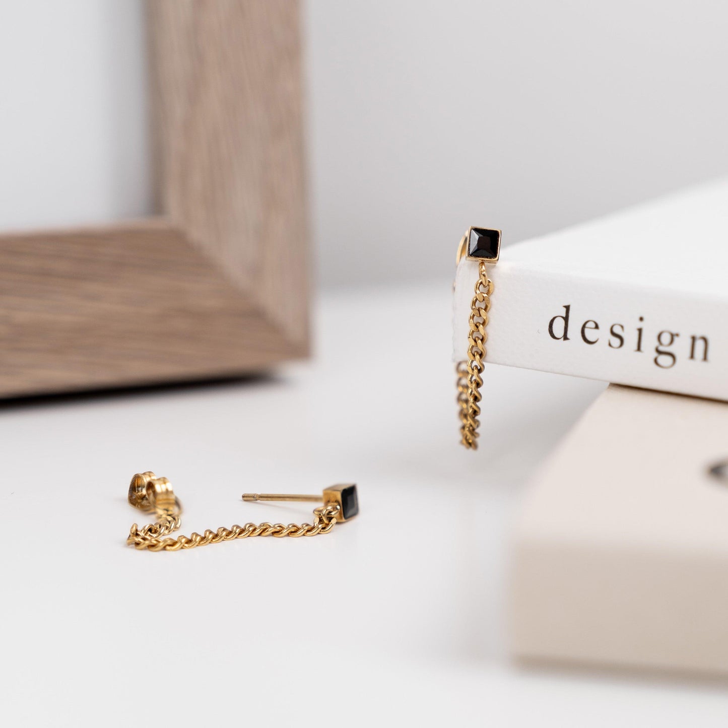 Milano Chain Stud Earrings | La Musa Jewellery