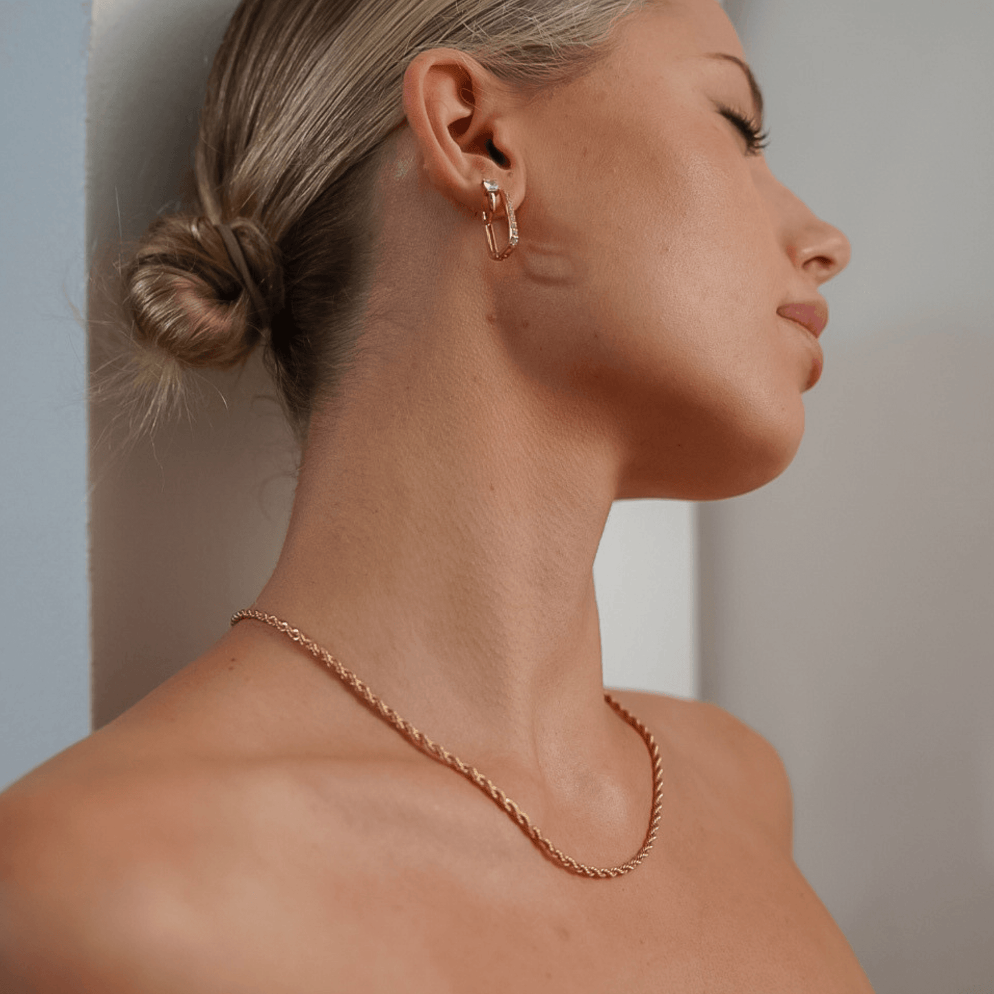 Thin Rope Chain Necklace - Gold - La Musa Jewellery