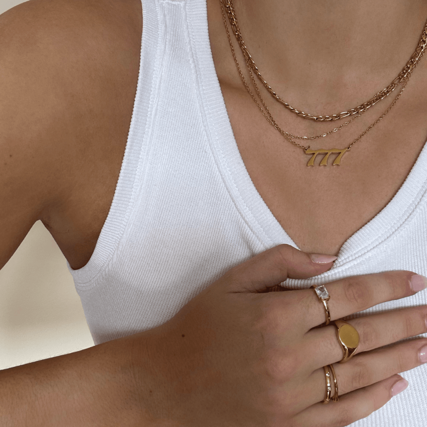 Double Chain Necklace - Gold - La Musa Jewellery