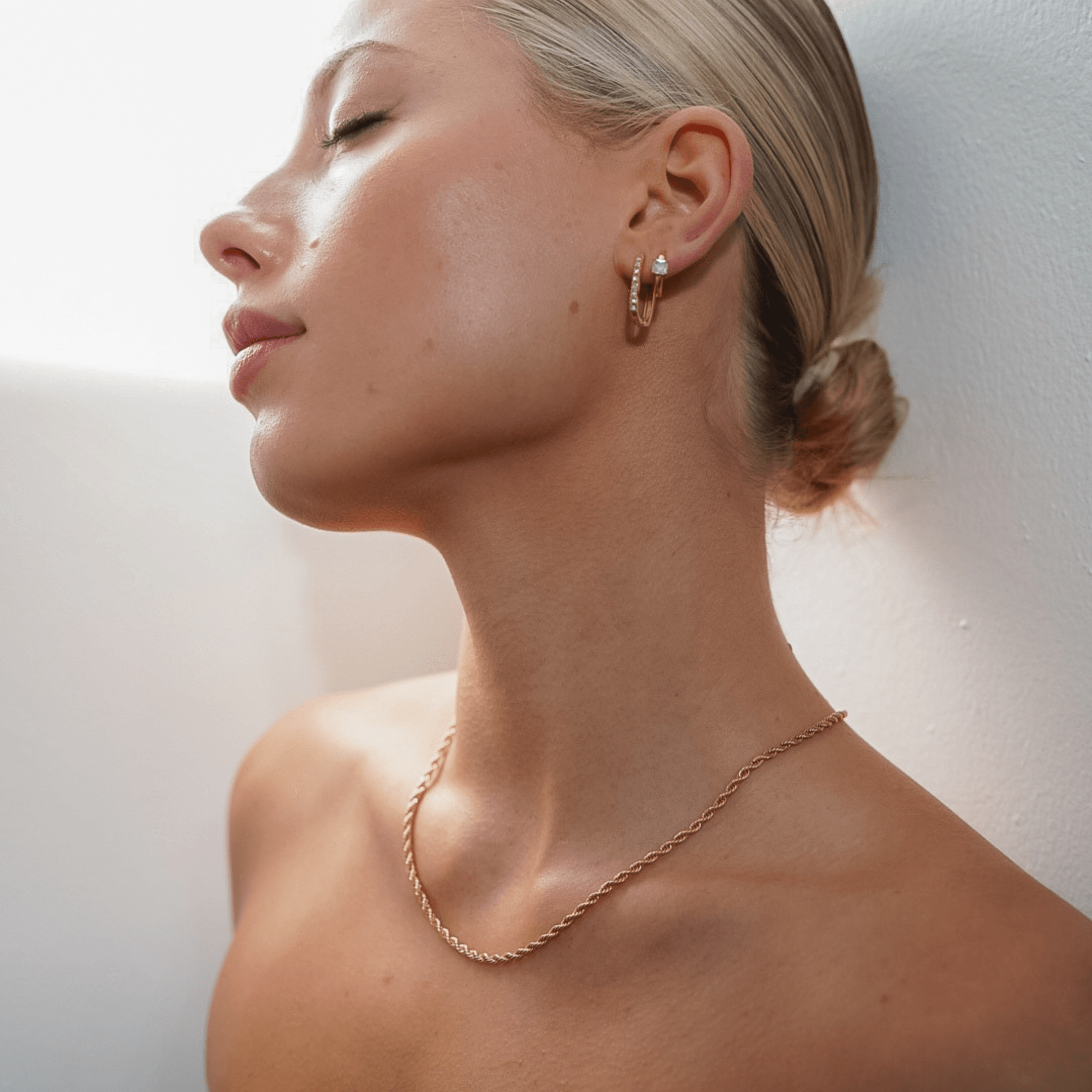Thin Rope Chain Necklace - Gold – La Musa Jewellery