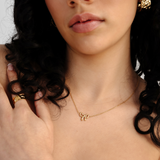 Bella Bow Necklace - Gold