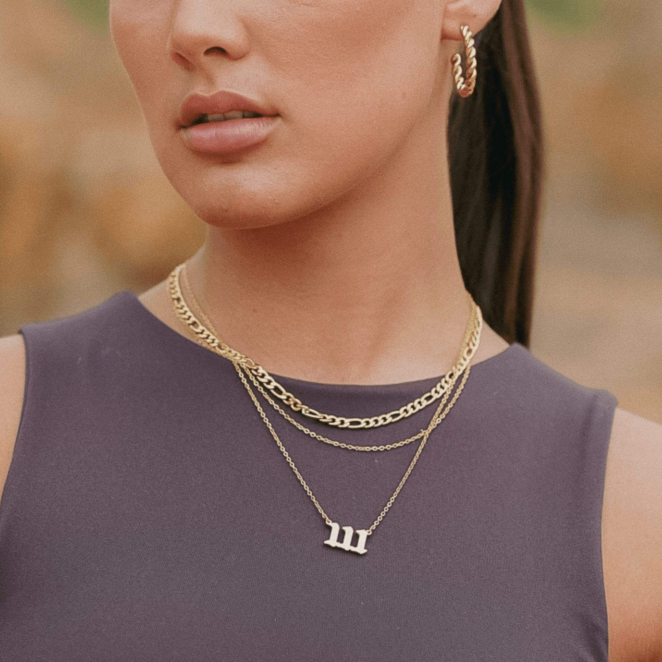 Double Chain Necklace - Gold - La Musa Jewellery