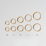 Everyday Gold Hoops - small gold hoop earrings - large hoop earrings - waterproof jewellery - La Musa Jewellery