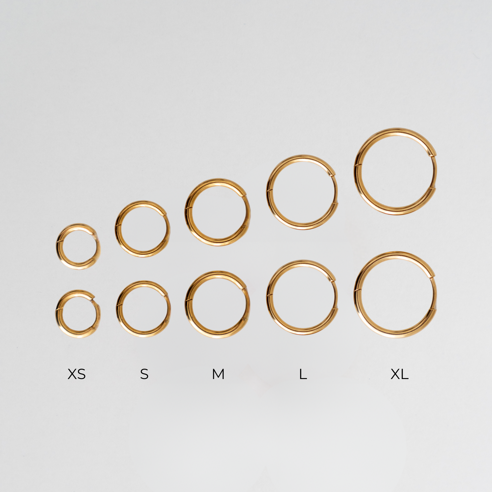 Everyday Gold Hoops - small gold hoop earrings - large hoop earrings - waterproof jewellery - La Musa Jewellery