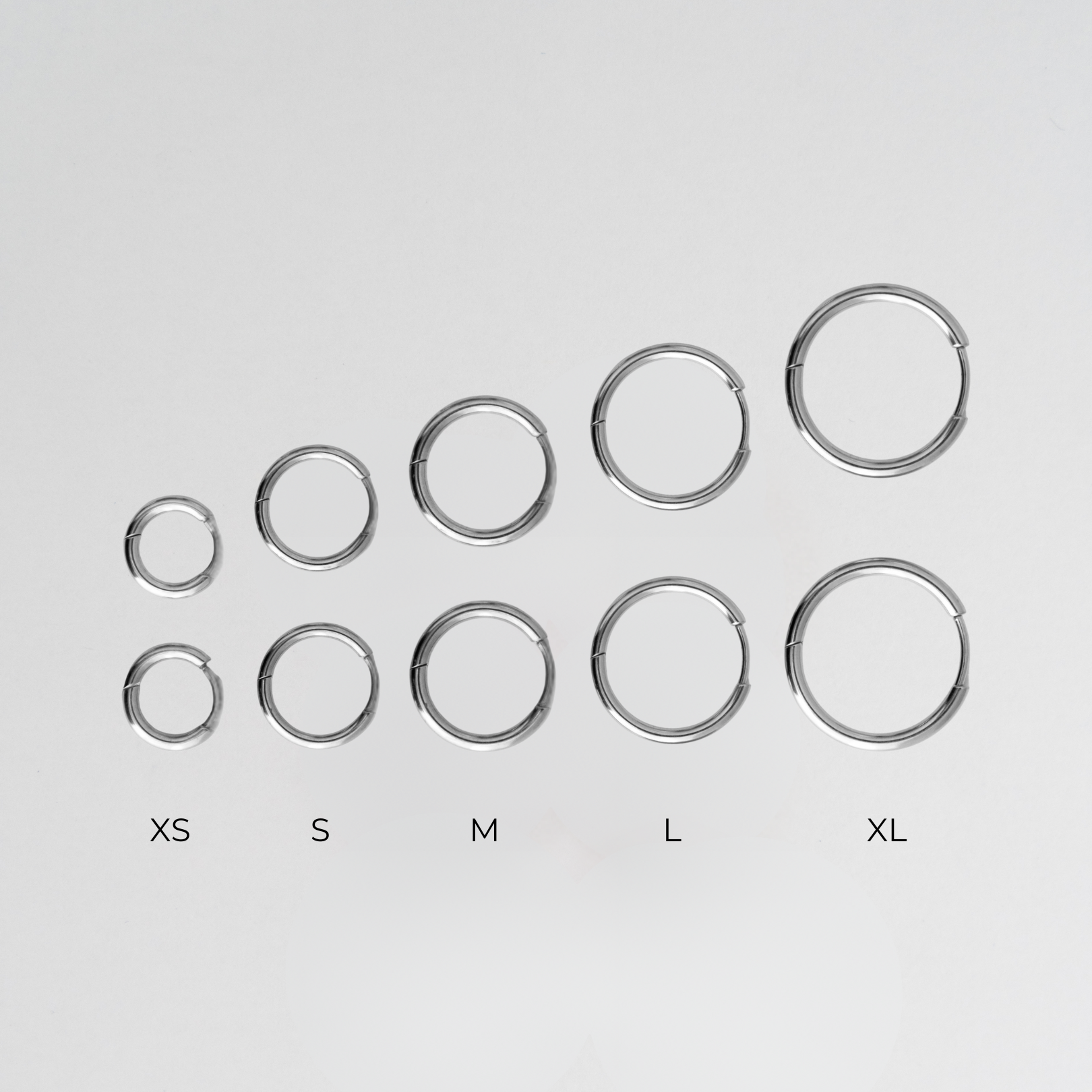 Everyday Silver Hoops - small silver hoop earrings - large hoop earrings - waterproof jewellery - La Musa Jewellery