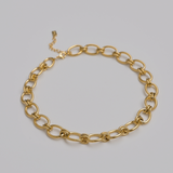 Gold chain necklace and bracelet jewellery set - The Uluwatu Set - La Musa Jewellery