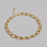 Ulu Necklace - Gold chain statement necklace - La Musa Jewellery