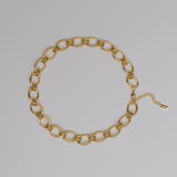 Ulu Necklace - Gold chain statement necklace - La Musa Jewellery