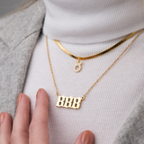 Zodiac Star Sign Necklace - Snake Chain Necklace - La Musa Jewellery