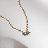 Marquise Necklace - gold dainty gemstone pendant necklace - La Musa Jewellery