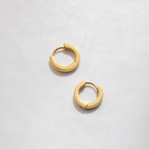 Minimalist Huggie Earrings Gold - waterproof jewellery - La Musa Jewellery 