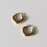 Off Duty Hoops - gold hoop earrings - waterproof jewellery - La Musa Jewellery