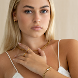 Perfect Pair Necklace - gold double layered chain necklace - waterproof jewellery - La Musa Jewellery