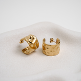 Semillon Statement Hoops - gold hoop earrings - waterproof jewellery - La Musa Jewellery