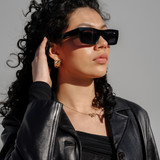 Semillon Statement Hoops - gold hoop earrings - waterproof jewellery - La Musa Jewellery