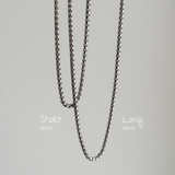 The Classics Set Silver - Essential chain necklace in silver - La Musa Jewellery