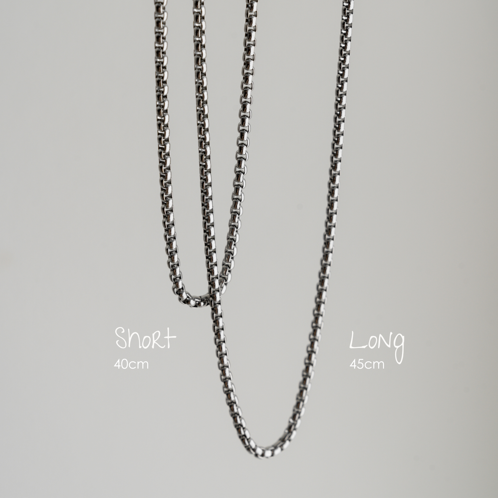 The Classics Set Silver - Essential chain necklace in silver - La Musa Jewellery