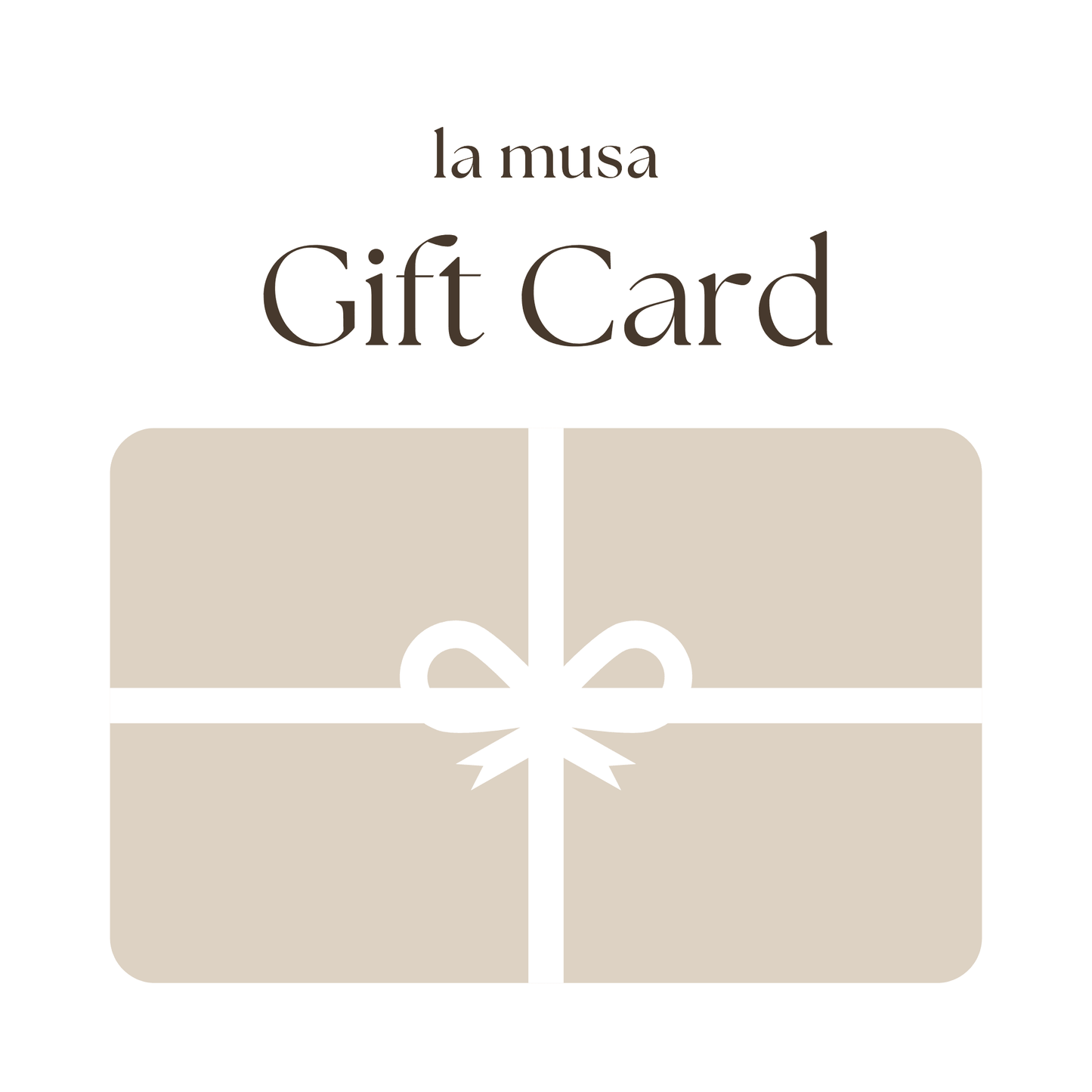 Gift Card - La Musa Jewellery