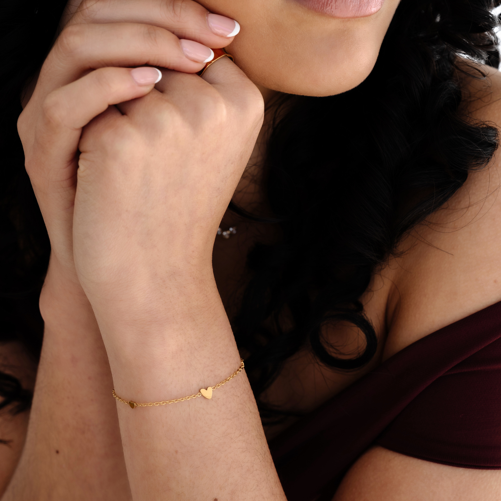 Gold Amour Heart Bracelet - La Musa Jewellery