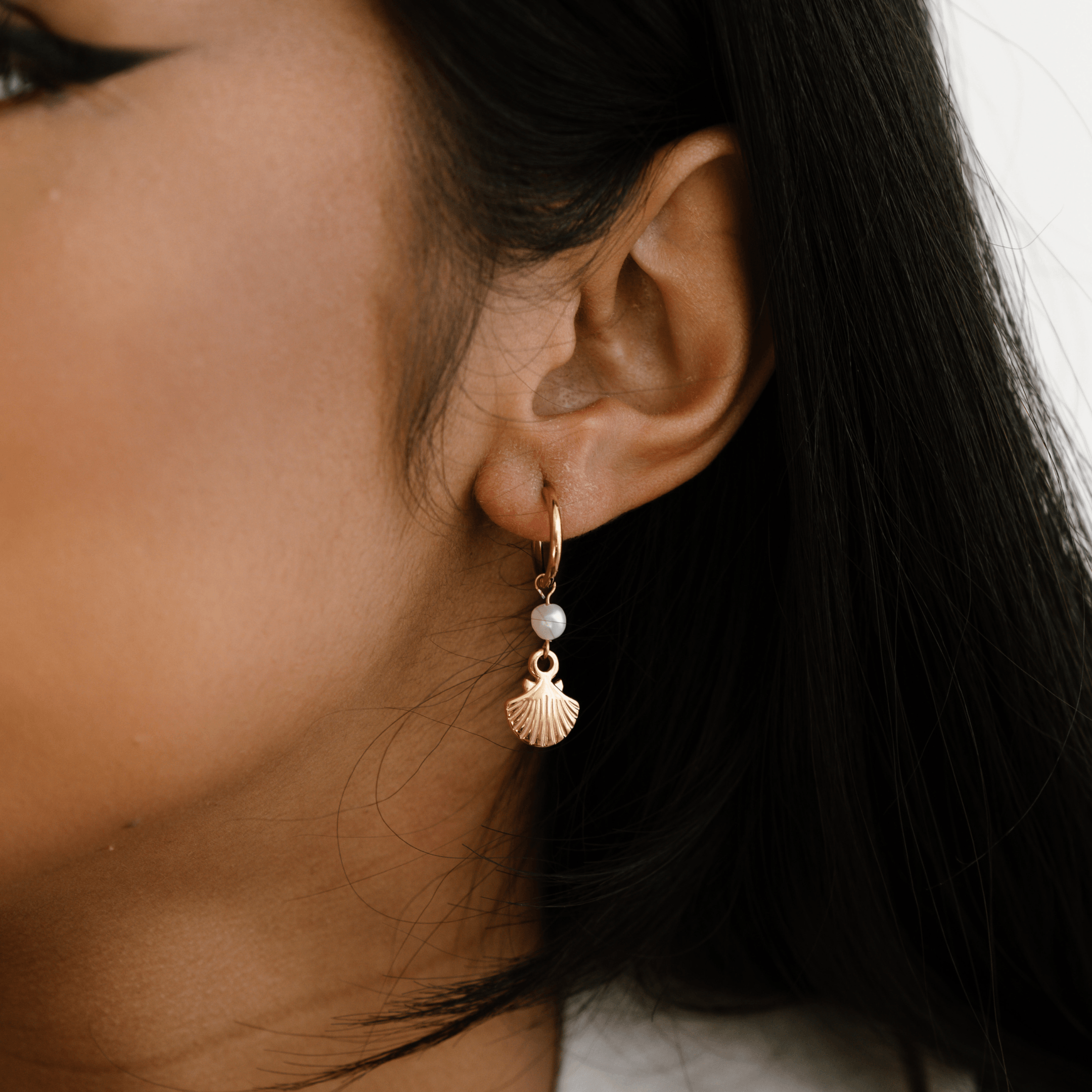 Aulia Seashell Earrings - La Musa Jewellery