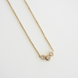 Bit of Bubbly Necklace - Gold Chain - Dainty Gemstone Necklace - La Musa Jewellery