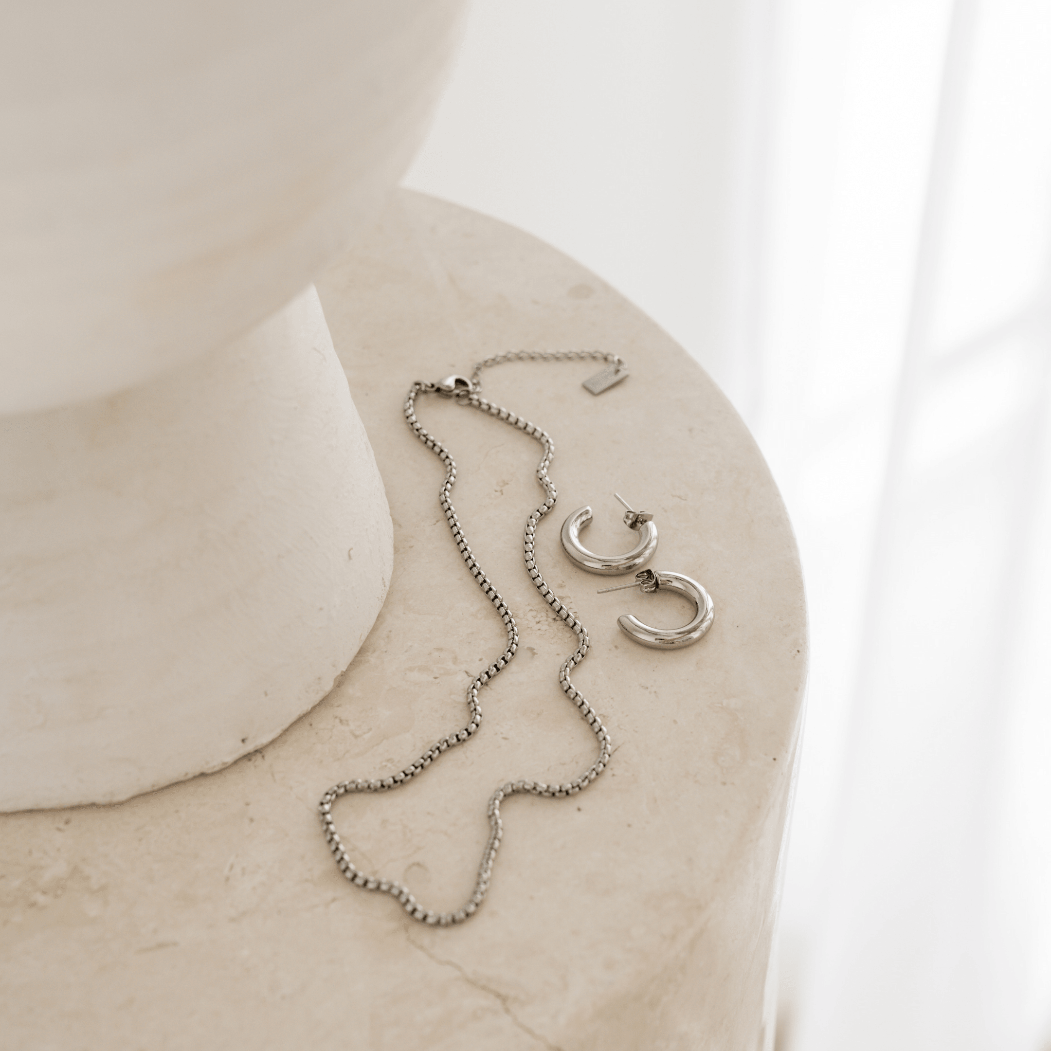 Essential Chain Necklace - Silver - mens, mens necklace, Silver, stainless steel, unisex - La Musa Jewellery