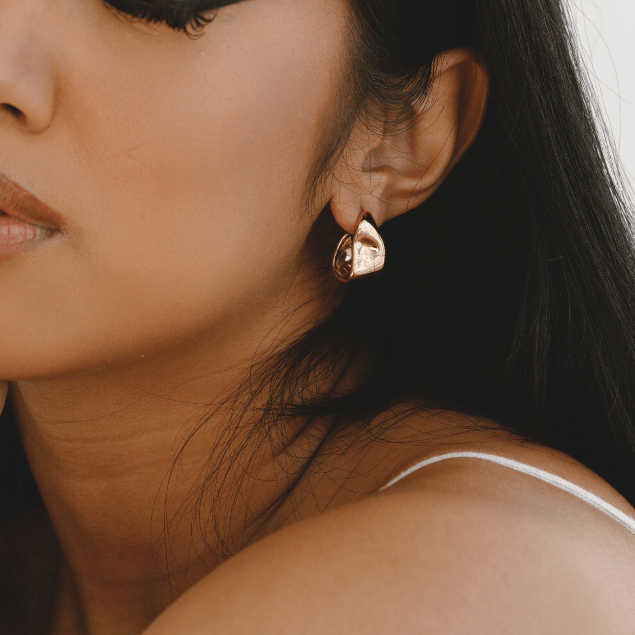 Indah Earrings - Gold - La Musa Jewellery