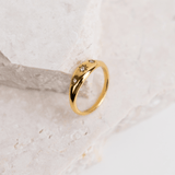 Sunrise Dome Ring - gold waterproof rings - waterproof jewellery - La Musa Jewellery