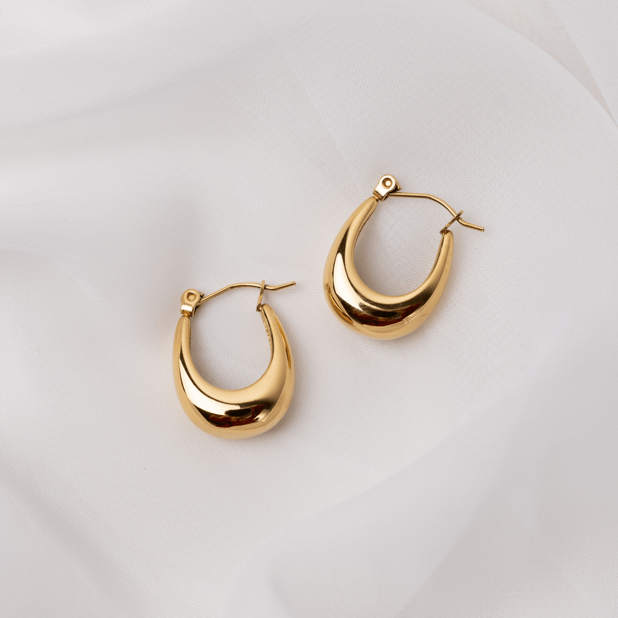 Gold Teardrop Earrings - La Musa Jewellery