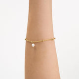 Portsea Bracelet - gold chain pearl bracelet - waterproof jewellery - La Musa Jewellery