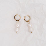 Airlie Pearl Huggie Earrings - La Musa Jewellery