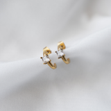 Carrée Huggie Earrings - La Musa Jewellery