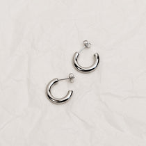 Classic Hoop Earrings - Silver - La Musa Jewellery