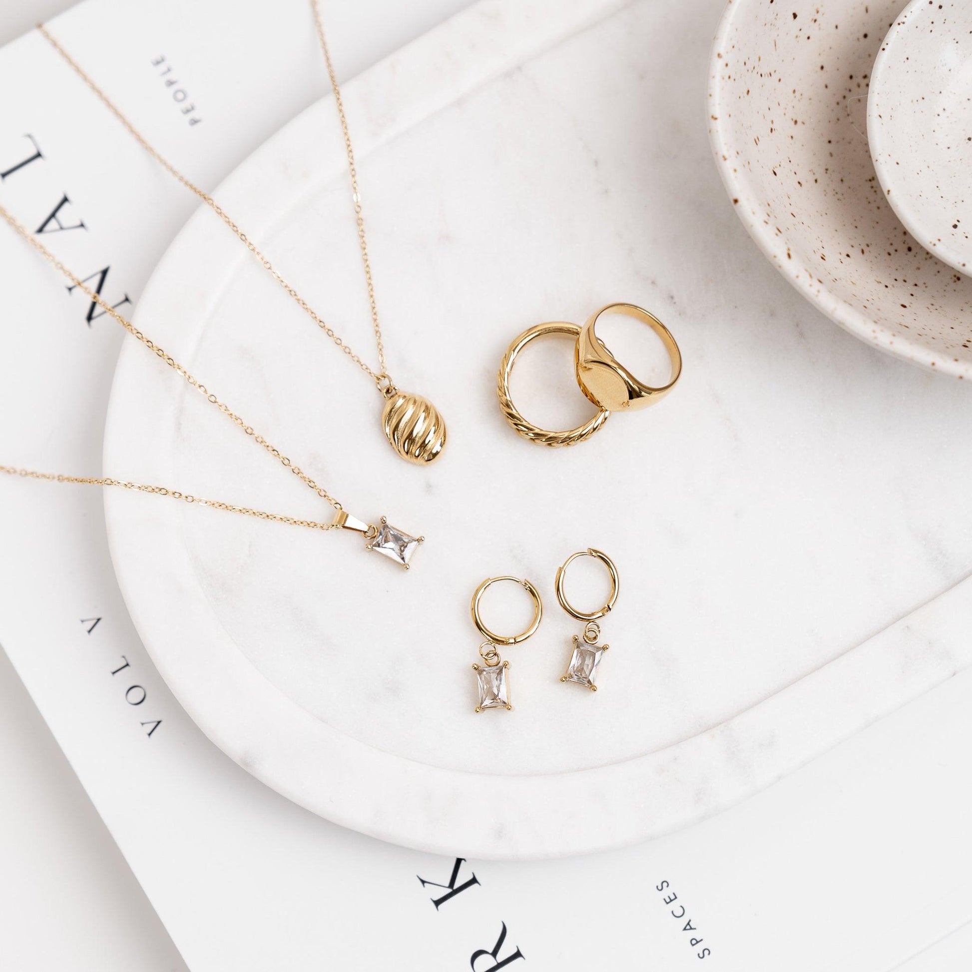 Kiara Huggie Earrings | La Musa Jewellery