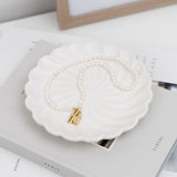 Kimberly Pearl Choker Necklace - statement gold necklace - waterproof jewellery - La Musa Jewellery