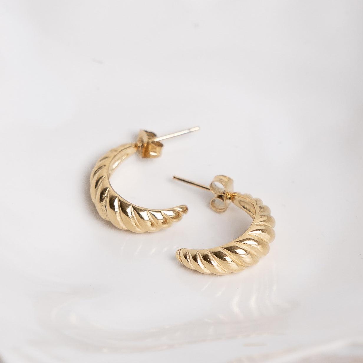 Petite Croissant Earrings | La Musa Jewellery